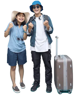 Pareja de turistas