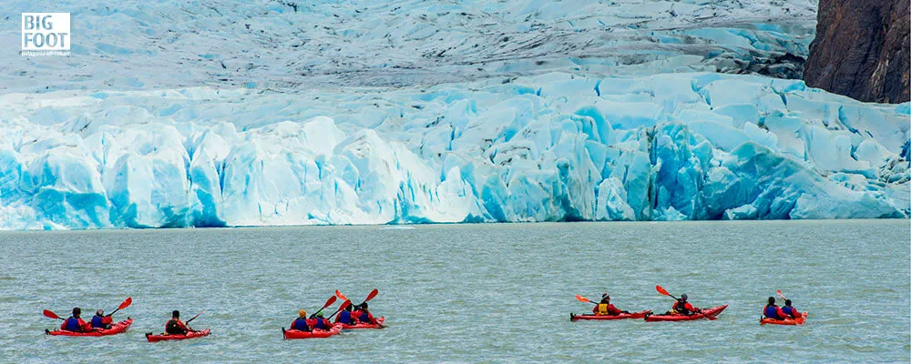 Kayak Glaciar Grey vista principal