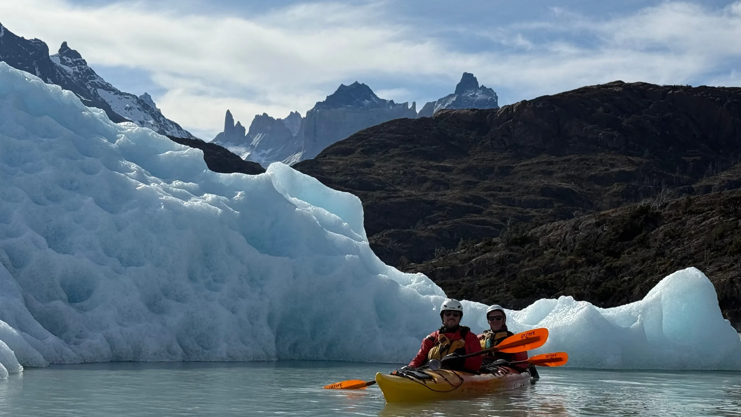 Kayak entre hielos